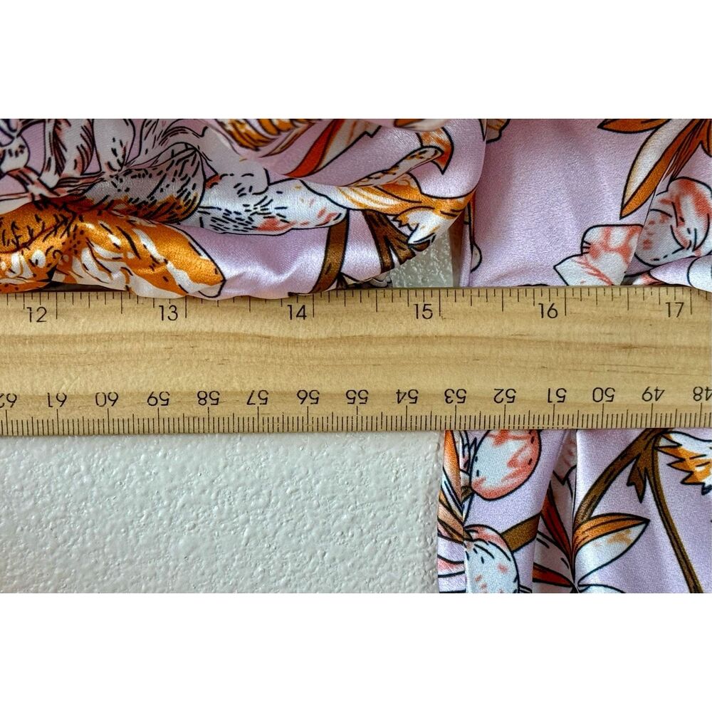 Hello Molly Don't Stop Me Mid-Riff Cut Out Puffy Sleeve Midi Dress Size 6 - Picture 14 of 14